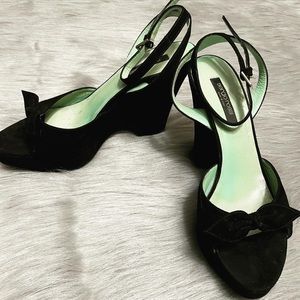 SERGIO ROSSI WEDGE SANDALS